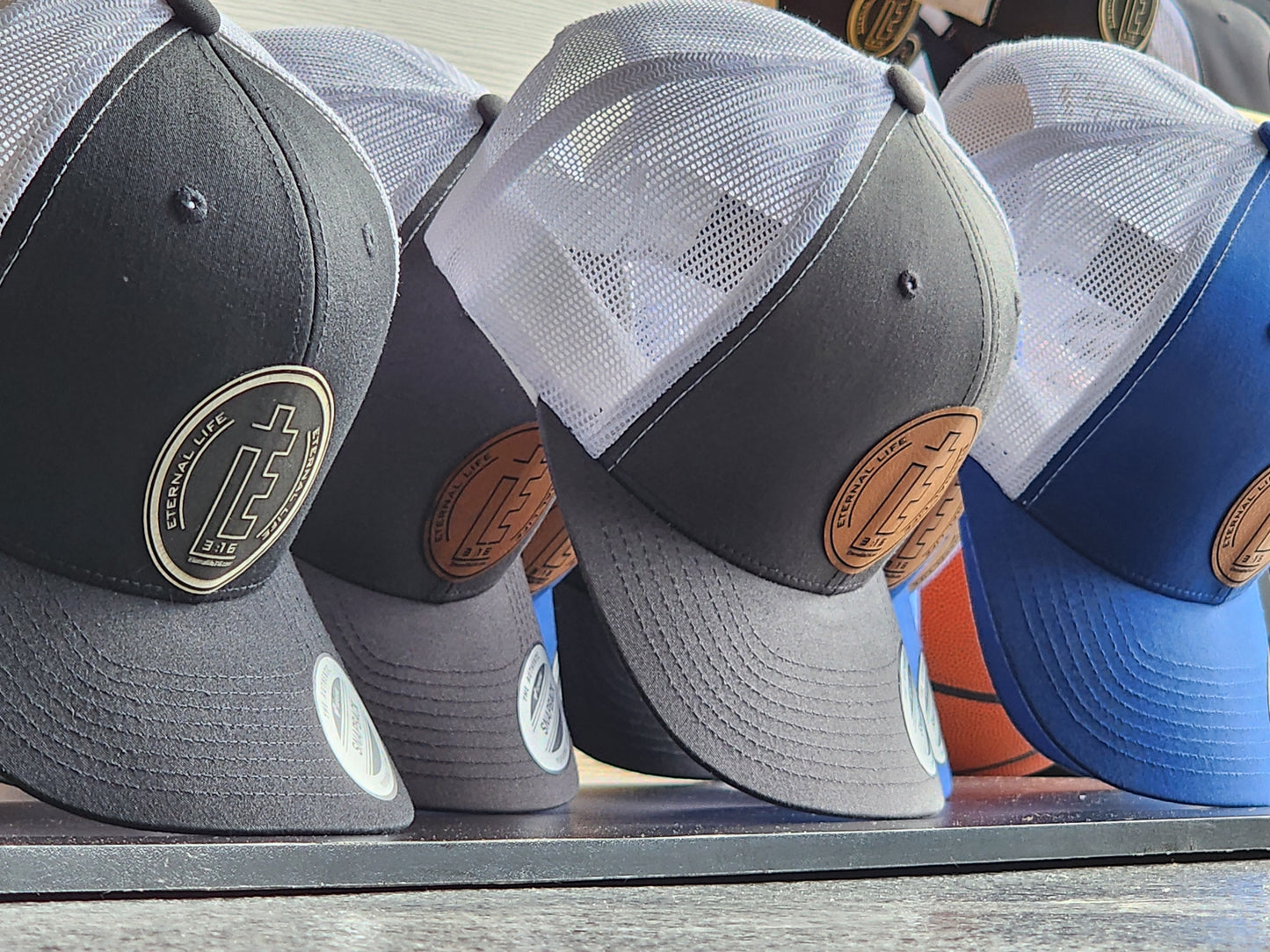 Snap Backs Truckers Hat's with Leather Patch